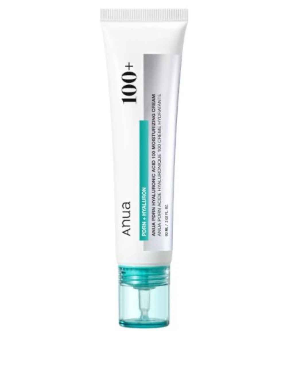Anua 100+ PDRN + Hyaluron Moisturizing Cream — White & Teal